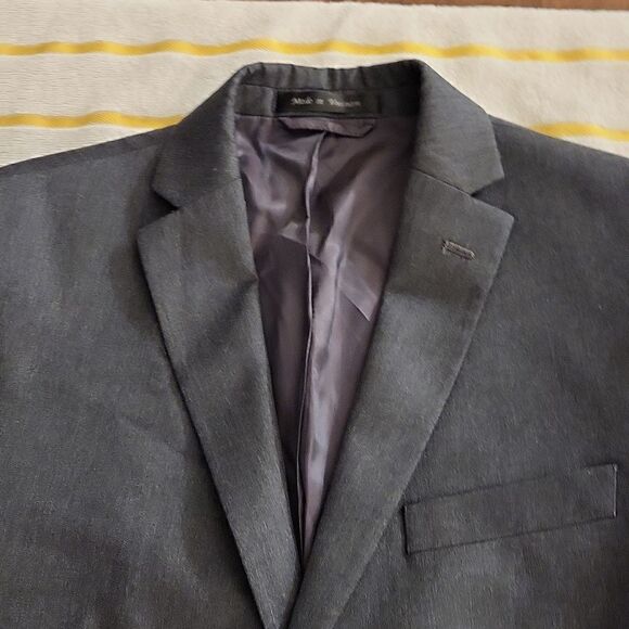 Lauren Ralph Lauren Gray Slimming Suit Jacket Size 36 - Picture 9 of 16